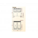 Friggitrice a Gas Con mobile Modello SFM20DM Due Vasche
