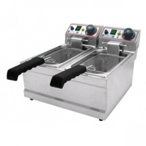 Friggitrice Elettrica Da banco Modello FB4+4 Potenza: KW 2+2