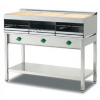 Salamandra a gas TRIPLA PL Modello S4/15 Dimensioni Griglia: 3x50x40cm 