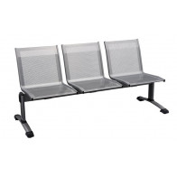 Panca in acciaio 3 posti MDL Struttura portante in acciaio elettrosaldato verniciato grigio Modello 703050