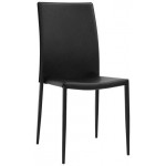 Sedia impilabile da interno TESR Struttura  in metallo verniciato Rivestimento in ecopelle Modello 1105-RF91