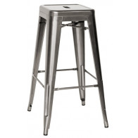 Sgabello impilabile da interno TESR Struttura in metallo verniciato e vernice trasparente Modello 966-MC012T