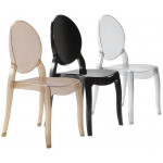 Sedia impilabile da interno TESR Struttura in policarbonato Modello 1259-M0120C