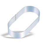 Ovale in acciaio inox Dimensioni ø cm. 25x4,5h Modello 642-025