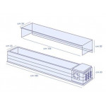 Espositore vetrina refrigerata da tavolo TCN Capacità vaschette GN vari formati Potenza kW 0,13 Modello MIXTO