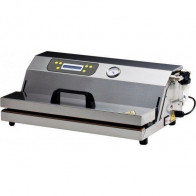 Macchina Sottovuoto BV, barra saldante da 2x430 mm,  semi automatica/automatica  Livelli di saldatura 11 Pompa per il vuoto: 26 l/min Modello MIDI