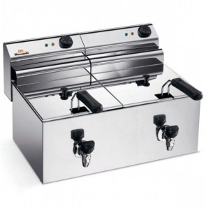 Friggitrice Elettrica Da banco Modello ELDORADO 10X2R con rubinetti