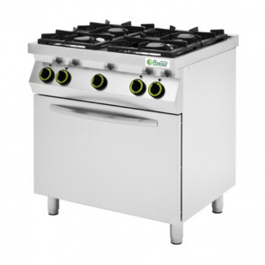Cucina a gas Metano Modello CC74GFEV 4 fuochi con forno elettrico GN1/1