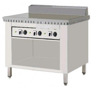 Cuocipiada Elettrico PL Modello CPE6 Su vano a giorno piana in ferro Su vano inox a giorno Capacità 6 piadine Piana in ferro