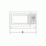 Forno a Microonde Minneapolis ENTRY LEVEL Modello NE1025 Camera smaltata Timer fino a 6 min con spegnimento automatico