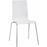 Sedia da interno impilabile TESR Struttura in metallo cromato Scocca in polipropilene Modello 922-CT20