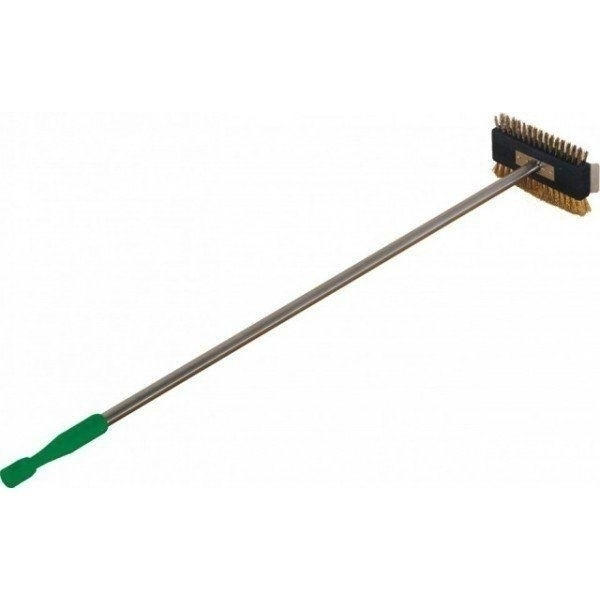 Spazzola Doppia Modello AV4971 Inox/Ottone con Raschietto