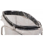 Portasacco mobile acciaio inox a chiusura ermetica MDL Vassoio inferiore per reggere sacchi da 110 lt Modello CONTICLAP