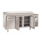 Tavolo Refrigerato Gastronomia ventilato con Alzatina Modello QR3200 - 3 porte autochiudenti