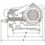 Affettatrice verticale Modello MIRRA 275 C VAS B.S. Spessore di taglio mm 13 Piatto mm 260x275