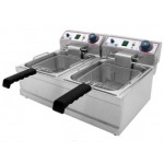 Friggitrice Elettrica Da banco Modello FB6+6 Potenza: KW 3+3