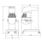 Impastatrice Planetaria Modello Marte 20 Sistema ad inverter Potenza watt 1.500