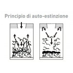 Posacenere gettacarte Antifuoco MDL in metallo verniciato con polveri epossidiche colore grigio Con Sabbia Modello 775092