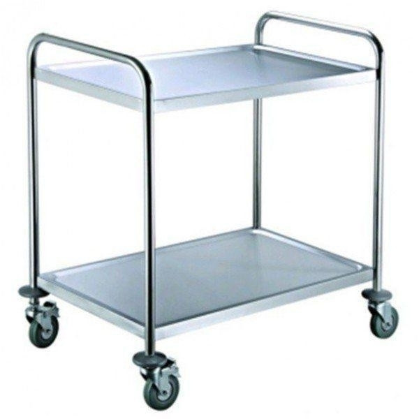 Carrello di servizio inox Modello RPC-M2 due ripiani
