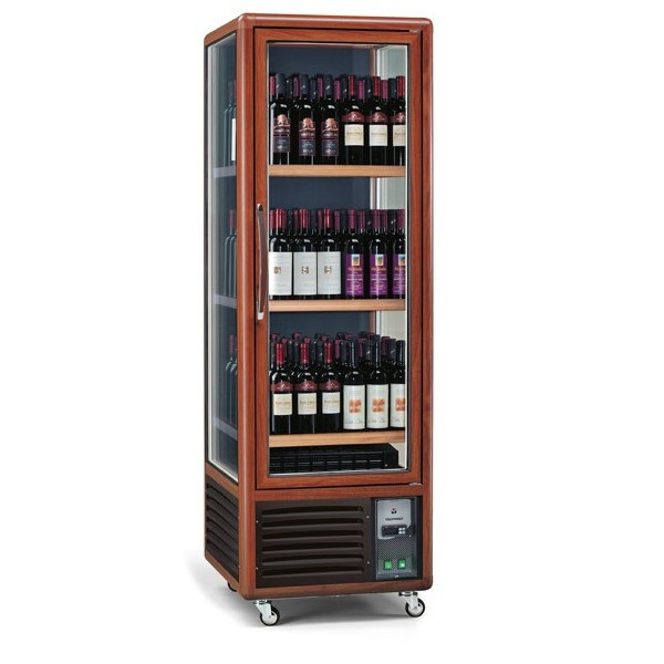 Vetrina Refrigerata per Vino Modello ENOTEC 341 1TV-P Capacità Bottiglie 0,75 Lt n° 90 Ø 75 mm Potenza 600 W