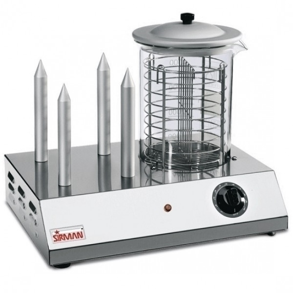 Hot Dog Modello Y09 con 3 chiodi Capacità wurstel n. 30 Dimensione cestello mm ø 152 x h.194