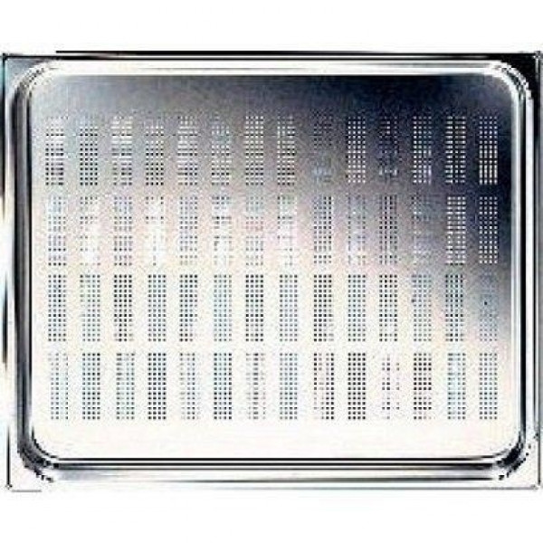 BACINELLA GASTRONORM FORATE ACCIAIO INOX 18/10 AISI 304 GN 2/1 Modello BF2110000