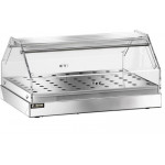 Espositore/Vetrina neutra da banco porta Croissants e Dolci Modello VBN4781 Fianchi e antine sui due fronti in plexiglass trasparente