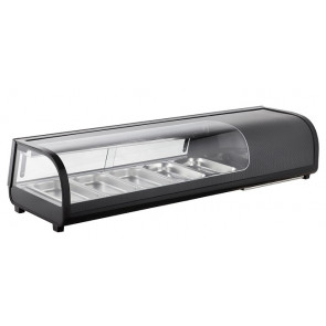 Vetrina Refrigerata da banco espositive per Sushi Modello AK513VSB contenitori 5GN 1/3