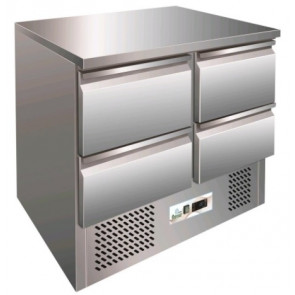 Saladette Refrigerata Statica Modello G-S9014D due porte e quattro cassetti