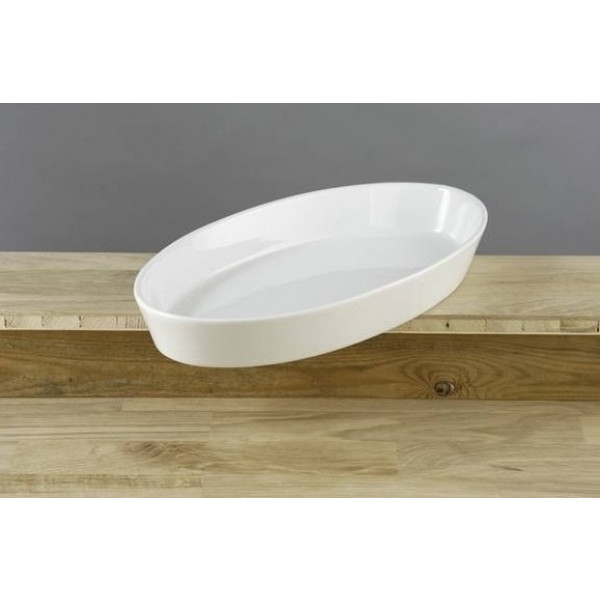 Piatto ovale da portata in porcellana Dimensioni mm. L 335 x P 185 x 55 h Modello 82068101