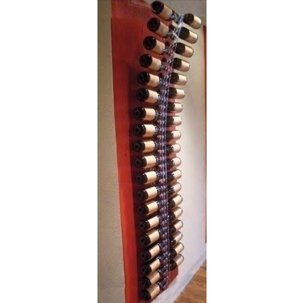 Espositore per bottiglie di vino classiche design semicurvo Capacità bottiglie 38 colore trasparente Modello Plex ARC