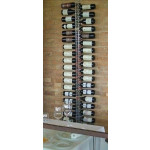 Espositore per bottiglie di vino classiche design verticale Capacità bottiglie 38 colore trasparente Modello Plex200