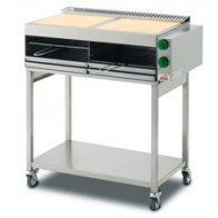 Salamandra a gas Doppia PL Modello S4/8 Dimensioni Griglia: 2x40x40cm 