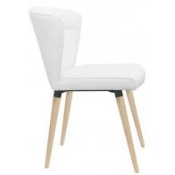 Poltrona da interno TESR Struttura in metallo e legno Seduta e schienale in ecopelle Modello 1438-C50W