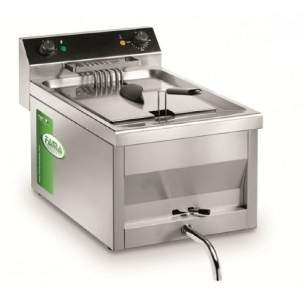 Friggitrice Elettrica Da banco Modello MFR12R con rubinetto Potenza 9000 Watt