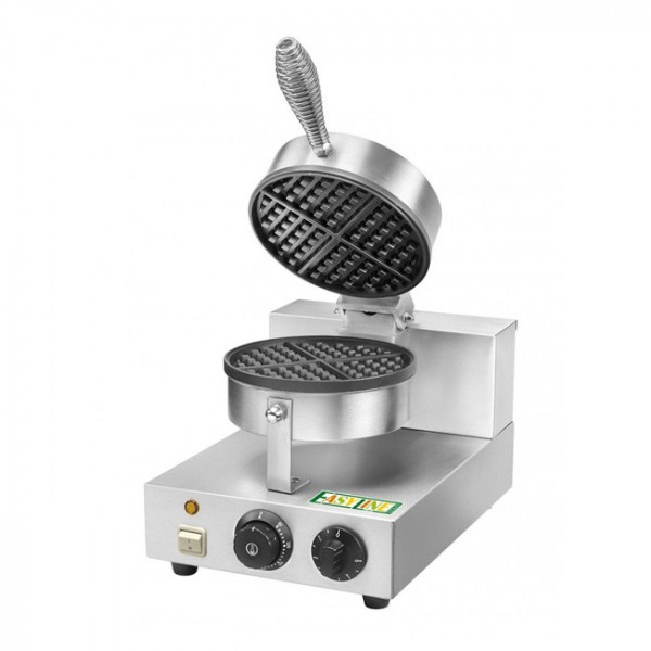 Piastra per Waffel singola in acciaio inox Modello WM1 FORMA: n.1 Waffel a cerchio Ø cm 18,5 Potenza 1000 W