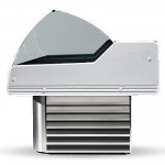 Banco Pesce refrigerato Zoin Modello Saigon SG150PSSG vetro curvo Refrigerazione statica Gruppo incorporato