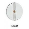 Disco per taglio spessore 4mm DF04 - adatto per cetrioli, carote, anelli di cipolla, patate fritte, cavoli bianchi, ecc per Tagliaverdura Modelli TITANIUM