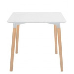 Tavolo da interno TESR Struttura in legno e acciaio Piano in MDF laccato Modello 938-K54