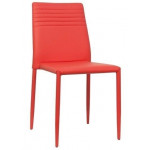 Sedia impilabile da interno TESR Struttura in metallo Rivestimento in ecopelle Modello 949-F400