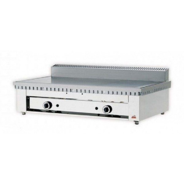 Cuocipiada a gas top PL Modello CP8 Piana in acciaio inox Capacità 8 piadine Piana in acciaio inox