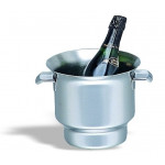 Secchiello champagne in acciaio inox con maniglie fisse Dimensioni ø mm. 180x180h Modello 340-002