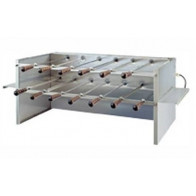 Girarrosto \ Churrasco a Carbonella Motorizzato ENG Modello ChurrascoM13 2 piani N. 13 Spade assortite in acciaio inox cm 50
