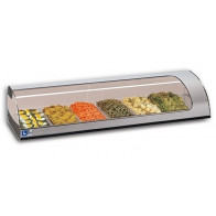 Espositore\Vetrina Da Banco Caldo Modello TAPAS8GN-BM Contiene bacinelle GN1/3 Cm 32,5x17,6x4