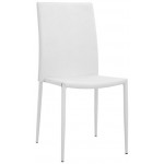 Sedia impilabile da interno TESR Struttura  in metallo verniciato Rivestimento in ecopelle Modello 1105-RF91