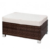 Pouf da esterno TESR Struttura in alluminio, rivestimento in filo di polietilene Modello 574-cs0109ms