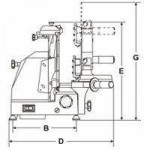 Affettatrice verticale Modello MIRRA 275 C VAS B.S. Spessore di taglio mm 13 Piatto mm 260x275