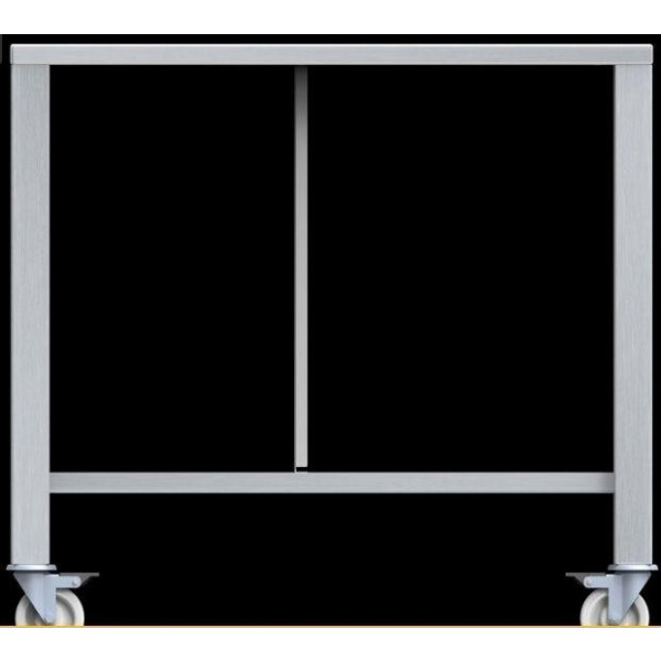 Tavolo con ruote in aisi 430 Modello ETR711 LxPxH 930x790x883 mm Per EF 464 TC, EF 511 TC, EF 464 G, EF 511 G (in tutte le versioni), EF 711 ed EF 664 (in tutte le versioni)