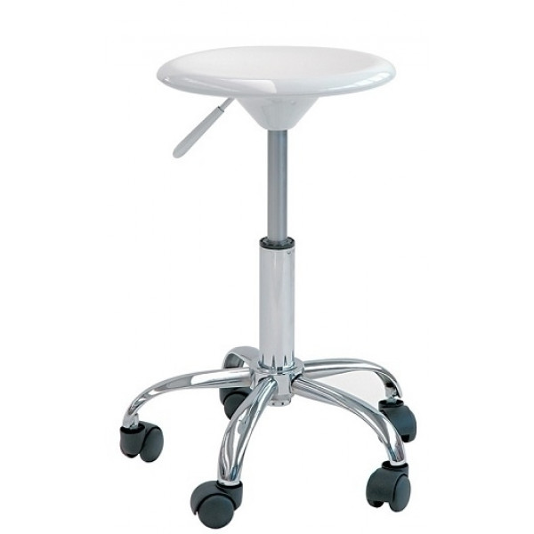 Sgabello da interno TESR Base in acciaio cromato Seduta in ABS Modello 419-IF216