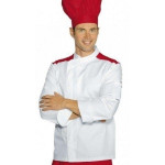 Giacca cuoco Malaga Extra Light IC 65% poliestere e 35% cotone Disponibile in diverse taglie Modello 059907